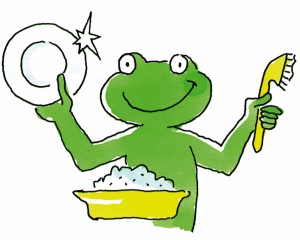 зеленый лягушонок Frosch