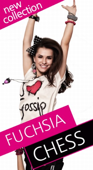 бижутерия Diva Fuschia chess